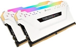 DIMM 32 GB DDR4-3200 (2x 16 GB) Dual-Kit (wei&szlig;, CMW32GX4M2E3200C16W, Vengeance RGB