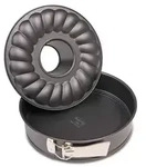 Dr. Oetker Springform mit Flach- und Rohrboden &Oslash; 28 cm, Kuchenform aus Stahl mit