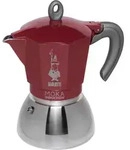 Bialetti MOKA 6TZ Induction red - Rot/Silber