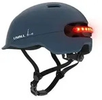 Livall C20 M, Helm mit offenem Visier, Hartschalenbau - Blau