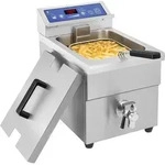 Gruzdintuvė frytkownica indukcinė su kranem 230V Royal Catering 10L - Silber