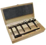 FISCH-Tools Forstnerbohrersatz BLACK SHARK PRO 6-tlg.D.35,40,50,60,68 mm+Verl.