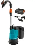 GARDENA Akku-Regenfasspumpe 2000/2 18V P4A Ready-To-Use Set 14602-61