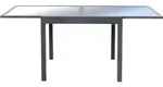 HOME DELUXE - Gartentisch VERANO - schnell ausziehbar 90 - 180 cm, Aluminium -