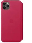 Apple Folio - Flip-H&uuml;lle f&uuml;r Mobiltelefon - Leder - himbeerfarben - f&uuml;r...