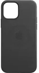 Apple Leather Case MagSafe iPhone 12 Pro Max schwarz - Schwarz