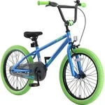 BIKESTAR Kinder Fahrrad ab 6 Jahre | 20 Zoll BMX Kinderrad | Blau & Gr&uuml;n - Blau