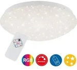 LED Deckenleuchte Dimmbar RGB Fernbedienung 10W wei&szlig; Metall-Kunststoff Briloner -
