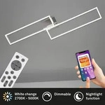 Deckenleuchte Briloner LED 40W Frame Smart Home Fernbedienung CCT Dimmbar Deckenlampe