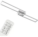 LED Deckenleuchte Wandlampe CCT dimmbar Fernbedienung 40W silber Metall Briloner -