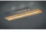 Trio Brad LED Deckenleuchte 27W dimmbar Holzfarbig warmweiss Nachtlicht -