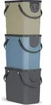 Rotho M&uuml;lltrennsystem 25L Albula - 3er Set M&uuml;lleimer - Abfalleimer je 40,0 x 23,5 x