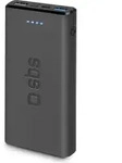 SBS Powerbank 10.000mAh 2xUSB 2,1A schwarz - Schwarz