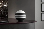 Villeroy & Boch Iconic La Boule, Servierset, Porzellan, Schwarz, Wei&szlig;, Rund, 23,9