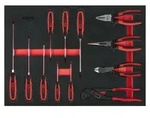 KS Tools Schraubendreher- und Zangen-Satz, 12-tlg. in 1/1 Systemeinlage