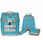 McNeill Schulranzen Set 4-tlg. Ergo Primero McLight Orange - Blau