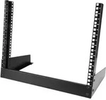 StarTech.com 8 HE Desktop Rack - 2 Post Open Frame Rack, Freistehendes Gestell, 8U,