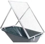 TRUTZHOLM Schubkarren Durchwurfsieb Gartensieb 100x60cm Sieb Kompost Gitter