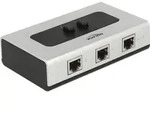 DeLOCK 87673, RJ-45, 1000 Mbit/s, Schwarz, Grau, Kunststoff, 68 mm, 112 mm -