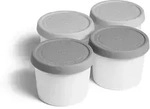 SPRINGLANE 4er-Set Eisbeh&auml;lter f&uuml;r Speiseeis 400 ml, Aufbewahrungsbeh&auml;lter,