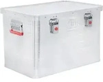 STIER Alubox, Aluminiumbox 65L, Staub- und spritzwasserresistent mit Gummidichtung