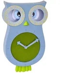 TFA Dostmann Kinder-Wanduhr Willy, 60.3052.06, ger&auml;uscharm, Pendeluhr, in...