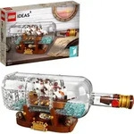 LEGO 92177 Ideas Schiff in der Flasche, Modellbausatz eines Schiffs zur Deko f&uuml;r