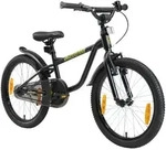 L&Ouml;WENRAD Kinder Fahrrad ab 6 Jahre | 20 Zoll Rad | Schwarz - Schwarz