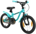 L&Ouml;WENRAD Kinder Fahrrad ab 4 Jahre | 16 Zoll Rad | Mint - T&uuml;rkis