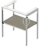 DURAVIT WT4543R9292 Metallkonsole bodenst. White Tulip