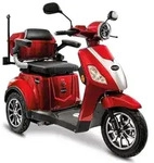 Rolektro, E-Trike 15 V.3 Lithium, Rot, 60-30AH Akku, 1000 Watt - Rot