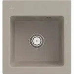 Villeroy & Boch Keramiksp&uuml;le 678101AM, Subway 45 XS Einbausp&uuml;le - inkl. - Beige