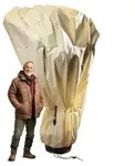 BioGreen Winterschutz f&uuml;r Palmen "Mammut" H 360 x B 250 cm &Oslash; 160 cm - Beige