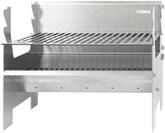 FENNEK DFW0022.66.001, Grill, Holzkohle, Feuerrost, Edelstahl, Rechteckig, Edelstahl