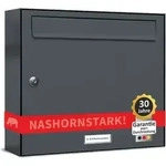 1er Briefkasten Anthrazit Anlage 1 Fach Wandbriefkasten Postkasten - Grau