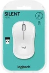 Logitech M220 SILENT, Beidh&auml;ndig, Optisch, RF Wireless, 1000 DPI, Wei&szlig; - Wei&szlig;