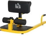HOMCOM Sissy Squat Kniebeugentrainer Beintrainer Bauch-Ges&auml;&szlig;-Trainer - Gelb/Schwarz