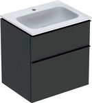 Geberit 502335JK1, Geberit 502335JK1 iCon Set MWT m. US, 2 Schubl. Grau
