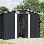 vidaXL Ger&auml;tehaus 257x392x181 cm Metall Anthrazit