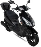 Motorroller GT3 50ccm 45 km/h Euro 5, schwarz mit Top Case GT Union - Schwarz
