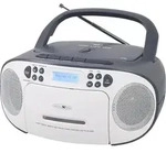 Reflexion RCR2260DAB wei&szlig;-grau / Boombox mit DAB+ & UKW Radio, Kassette, CD/MP3, USB