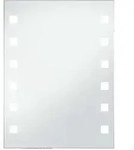 vidaXL Badezimmer-Wandspiegel mit LEDs 60x80 cm - Silber