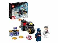 LEGO 76189 Marvel Super Heroes Duell zwischen Captain America und Hydra Set,...