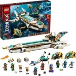 LEGO 71756 NINJAGO Wassersegler, U-Boot-Spielzeug mit 10 Ninja-Minifiguren...