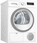 Bosch Serie 4 WTH85VWIN, Freistehend, Frontlader, W&auml;rmepumpe, Wei&szlig;, Drehregler,