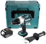 Makita DDF 451 G1J Akku Bohrschrauber 18 V 80 Nm + 1x Akku 6,0 Ah + Makpac - ohne