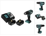 Makita DHP 485 RF Akku Schlagbohrschrauber 18 V 50 Nm Brushless + 2x Akku 3,0...