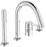 IDEAL STANDARD BC789AA 4-Loch Wannenrandarm. JOY, m.Auslauf, - Silber