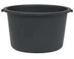 PROFI-LINE Bau K&uuml;bel 40L Schwarz - Schwarz