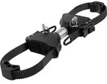 EUFAB 11579 Strap-Rahmenhalter beidseitig, abschlie&szlig;bar, 15 cm L&auml;nge, Silber,